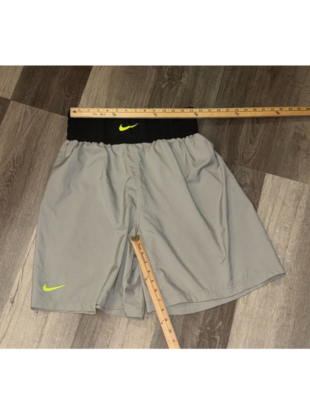 Nike Dri-Fit Mens Athletic Shorts Gray/Black L - Picture 7 of 7